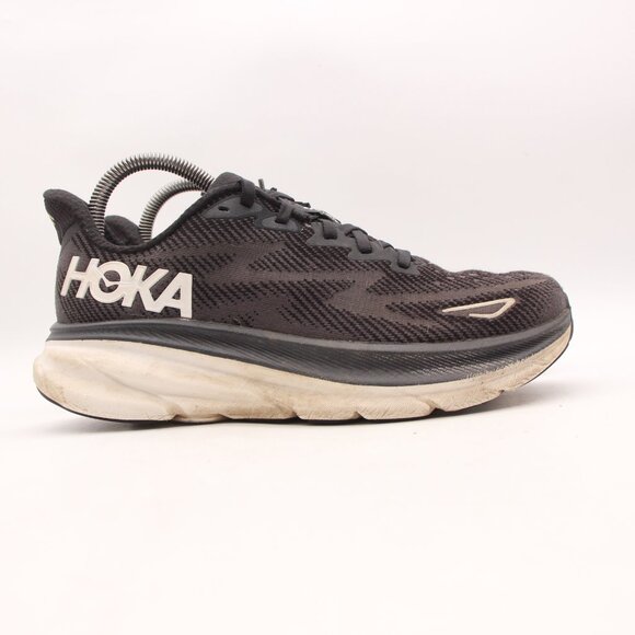 Hoka One One Clifton 9 Women's Size 7.5 B Black White Running Shoes 1127896 BWHT - Picture 1 of 9